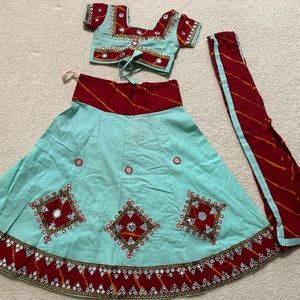 little girls Garba chaniya choli